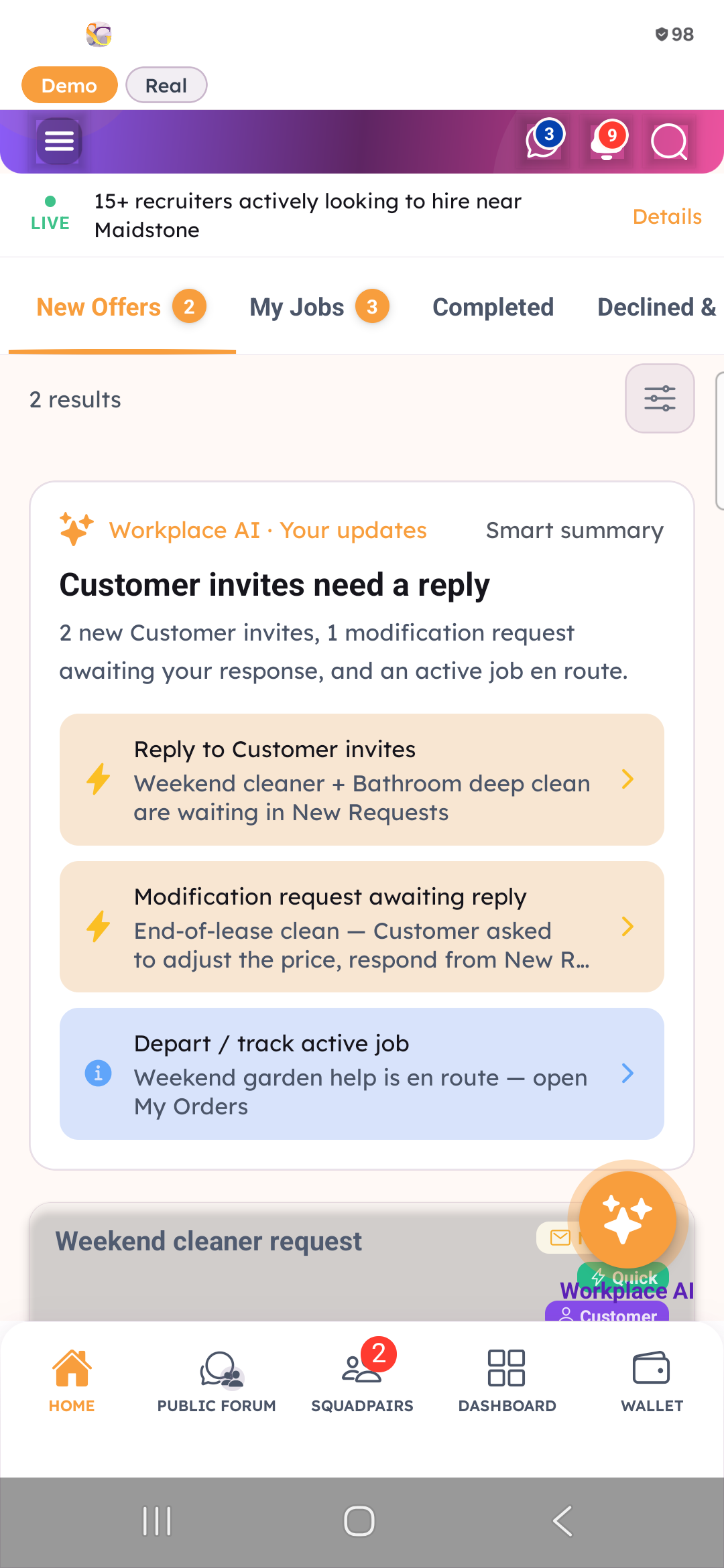 SquadGoo Jobseeker New Offers